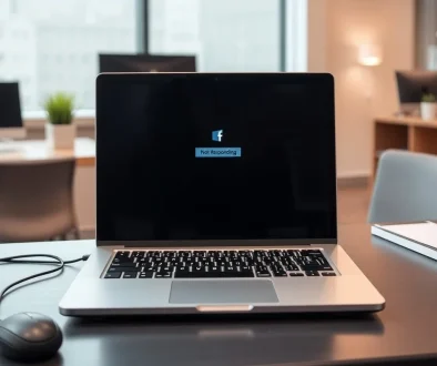 Laptop Windows 11 freeze dengan layar tidak responsif di lingkungan kerja kantor