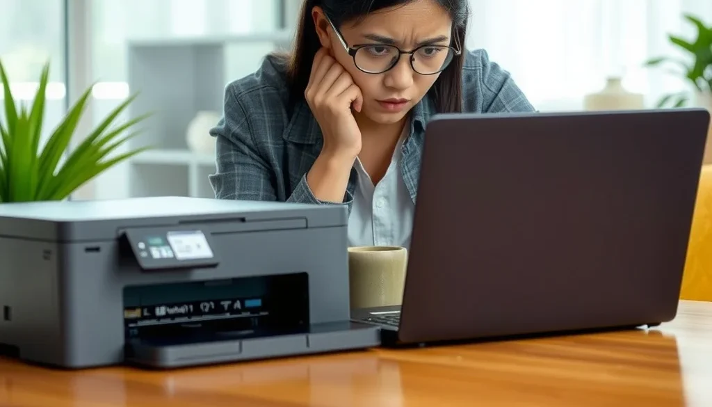 printer tidak mencetak windows 11 - Pengguna Windows 11 di Jakarta sedang troubleshooting printer yang tidak mencetak