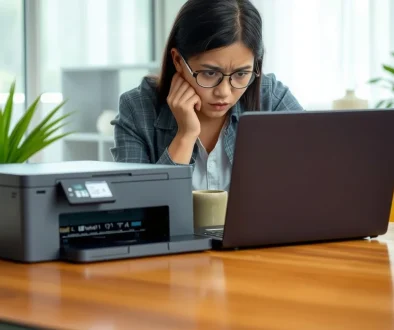 printer tidak mencetak windows 11 - Pengguna Windows 11 di Jakarta sedang troubleshooting printer yang tidak mencetak